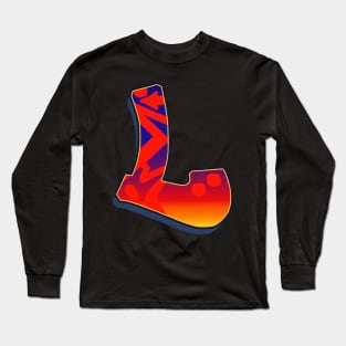 Letter L - Night Sky Long Sleeve T-Shirt